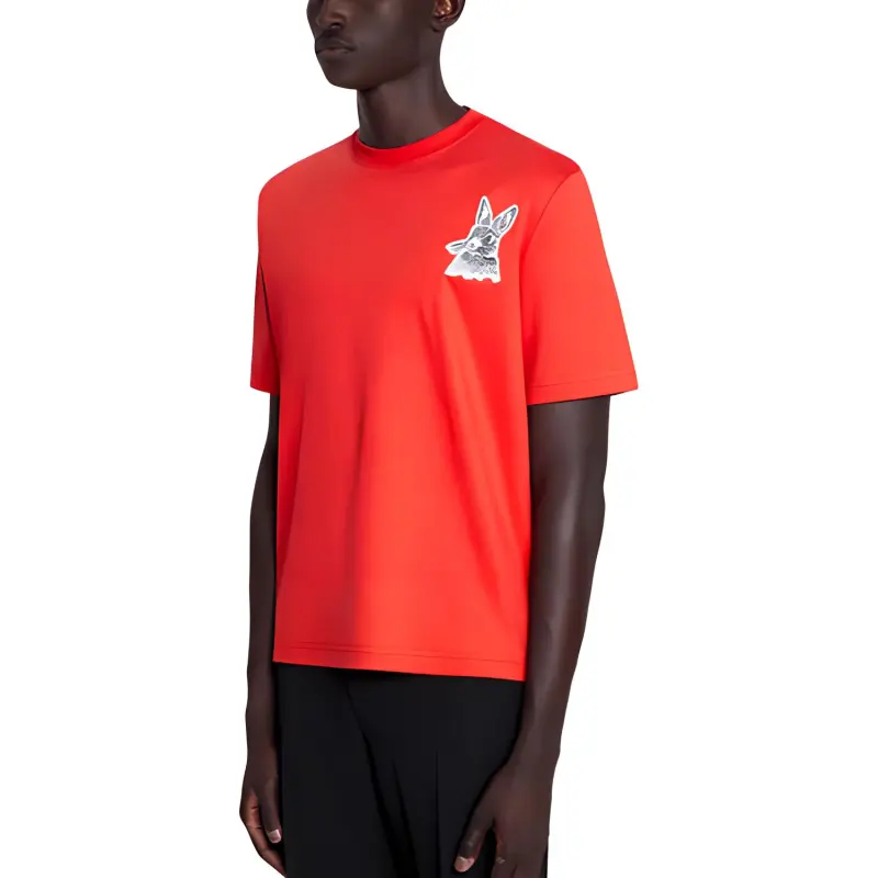 Lanvin SS23 BOTANICA T Shirts Unisex Red-2