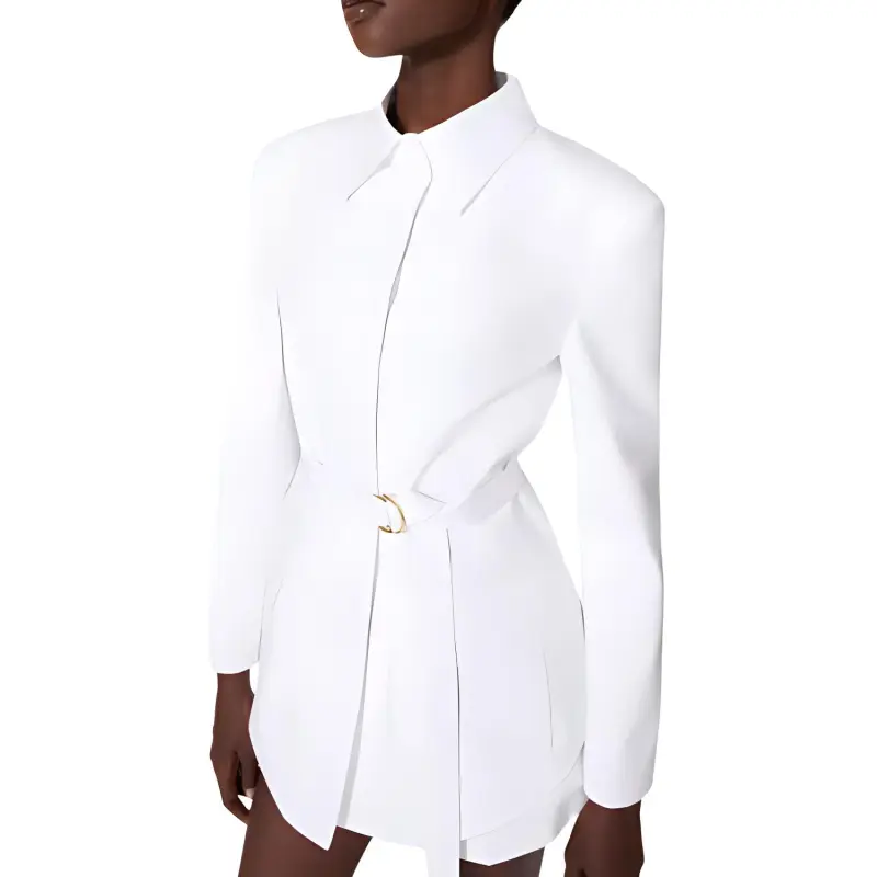 Valentino Belted Long Sleeved Shirt-3