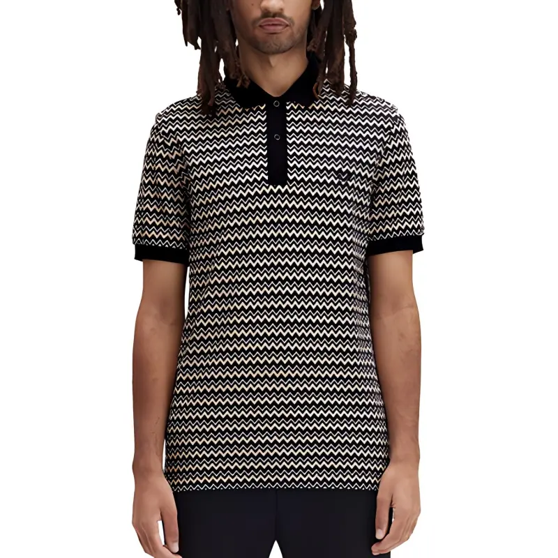 FRED PERRY Polo Shirt Men Black-1