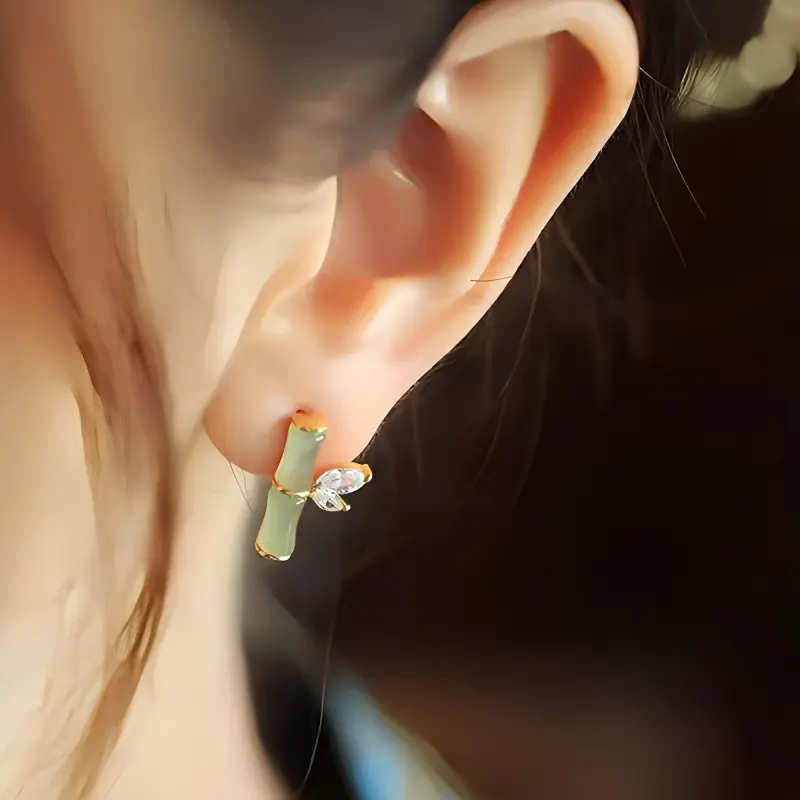 CARAT'S DIARY Colored Glaze Earrings Women's-1