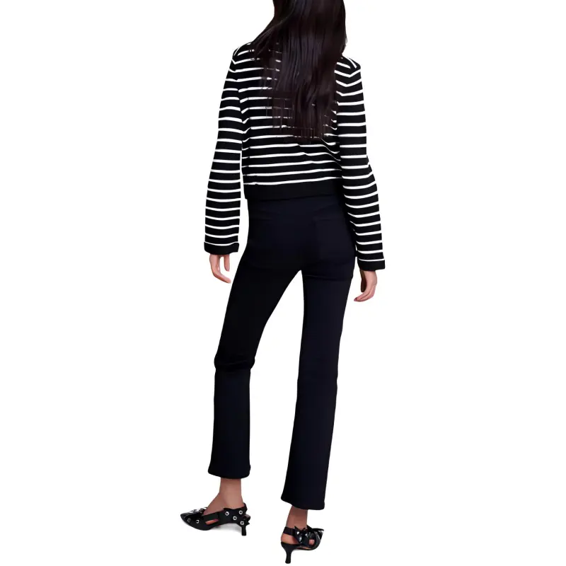 Maje Striped Cardigan-2