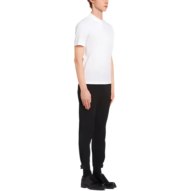 PRADA Polo Shirts Men White-3