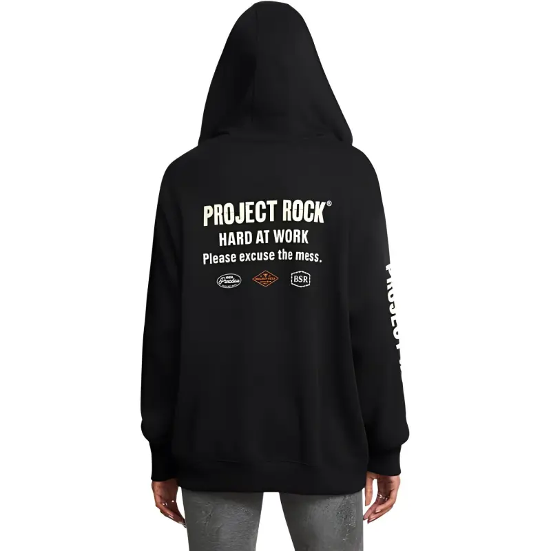 Under Armour ProjectRock Heavyweight Hard At Work Jackets Coats Women's Black-3