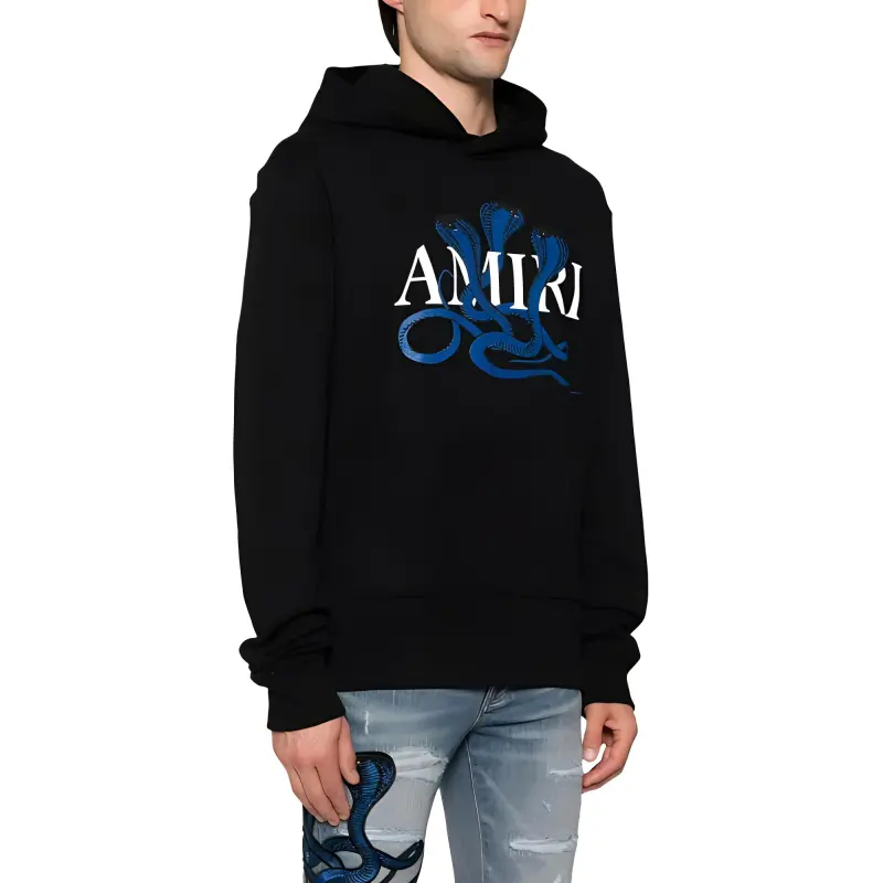 AMIRI Snake Logo Printed Hoodie-4
