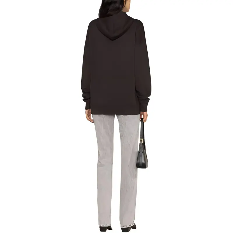 ISABEL MARANT ETOILE Mansel Flocked Logo Drawstring Hoodie-1