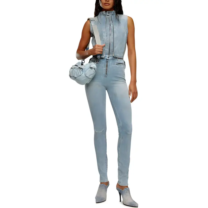 DIESEL SS24 Jumpsuit Women's Light Blue-1