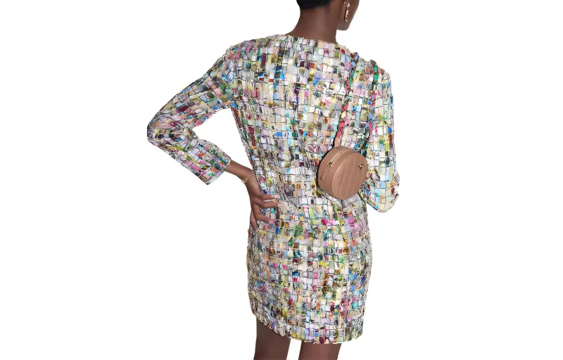 CHANEL Long Sleeved Dresses Women's Multicolor-1