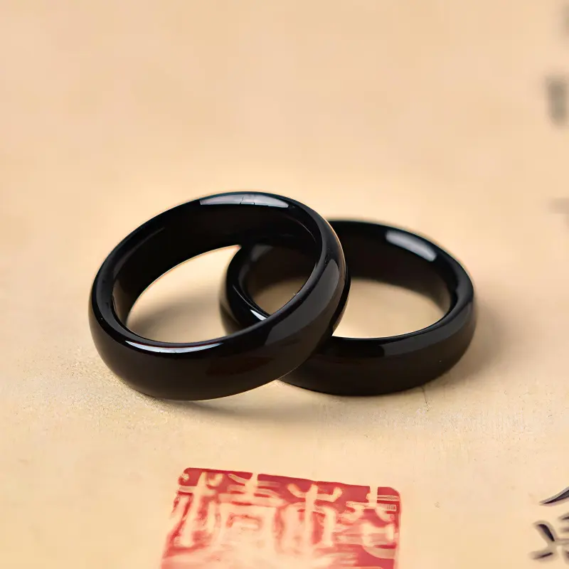 Tokai Family Agate Jade Rings Unisex-13