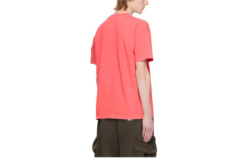 Moncler T-Shirts Men Pink-1