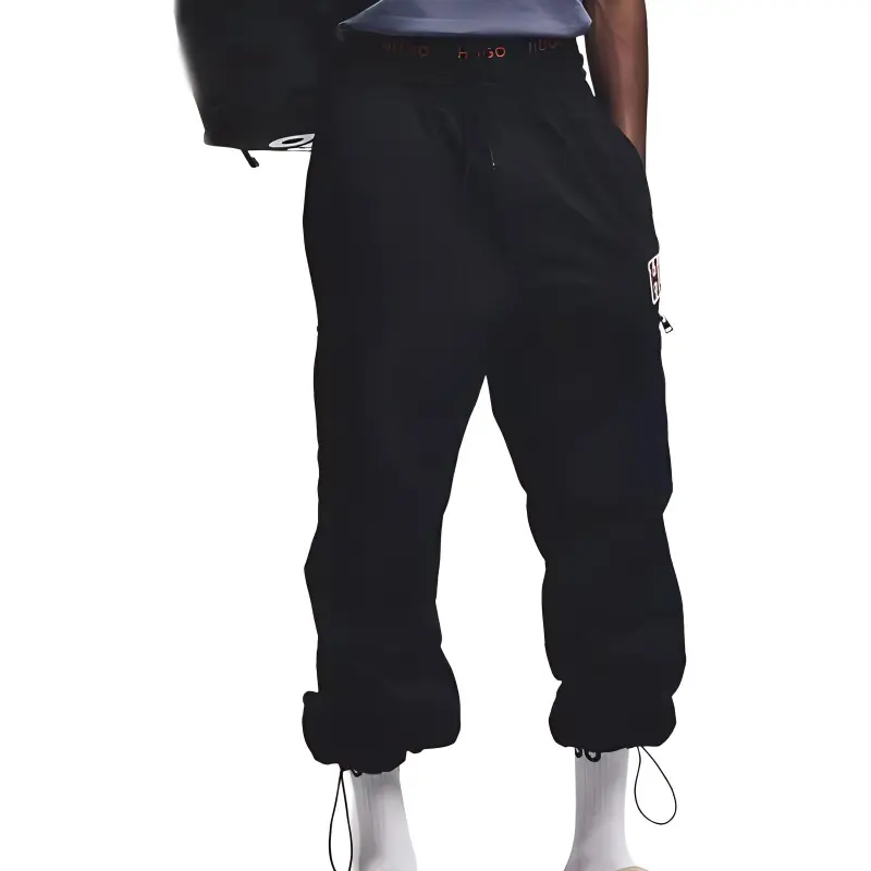 HUGO BOSS SS24 Casual Pants Men's Black-1