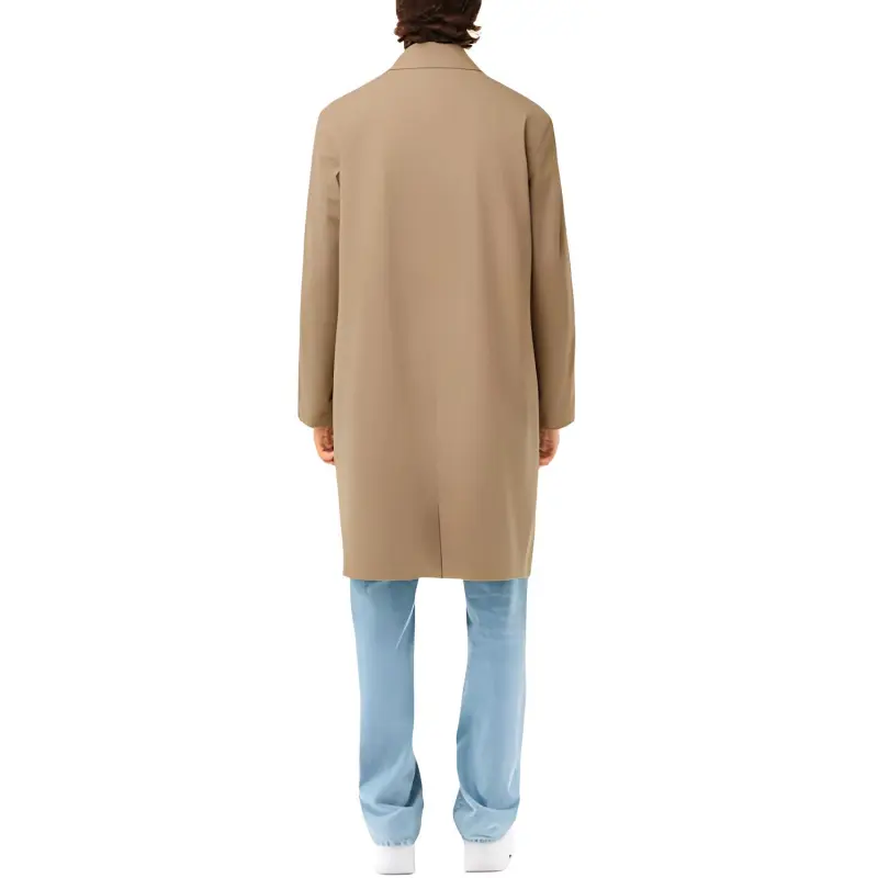 LACOSTE Trench Coat Men's Beige-2