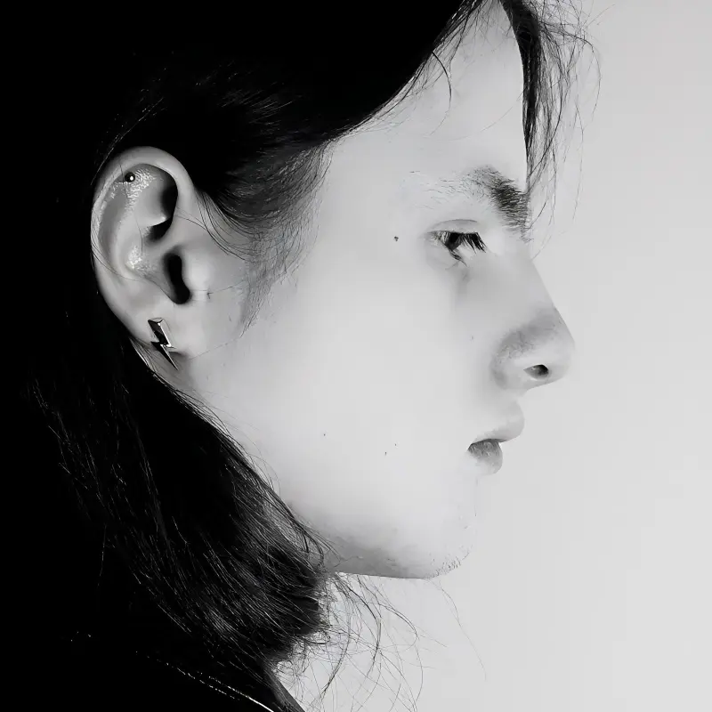 DARK ANTHEM Stud Earrings Unisex-1