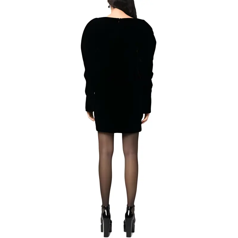 NINA RICCI Velvet Mini Dress-2