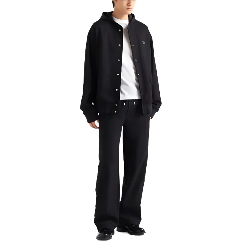 PRADA Knitted Sweatpants Men's Black-1