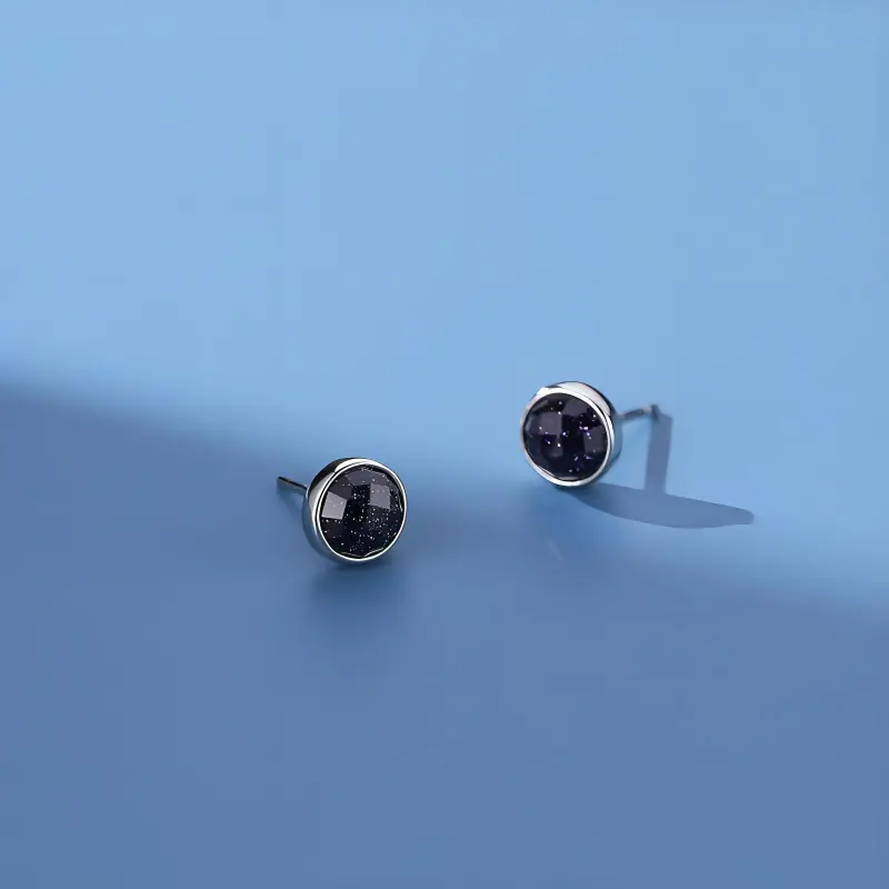 DAN DREAM S999 Fine Silver Stud Earrings Unisex-5