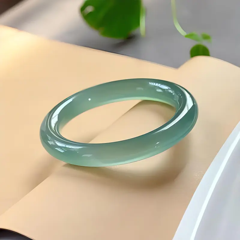 QIANYINGXIANG Chalcedony Bangles Women's-3