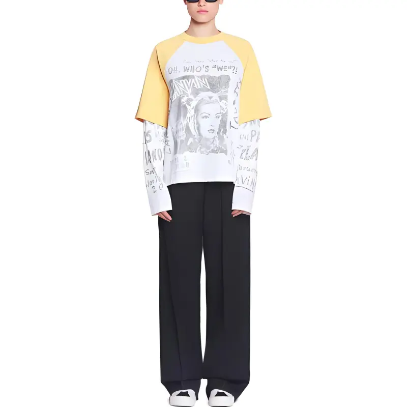 Lanvin X Future Long Sleeved Print T shirt-1