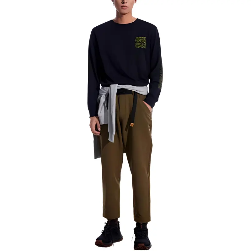 Timberland Casual Pants Men's Dark Olive Green-2