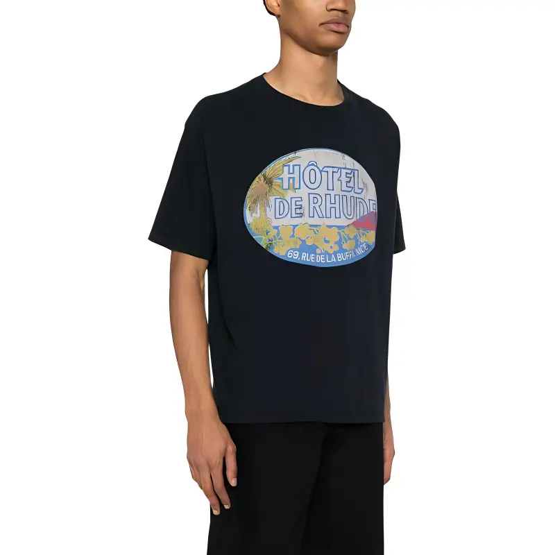 RHUDE Dimora Cotton T shirt-4