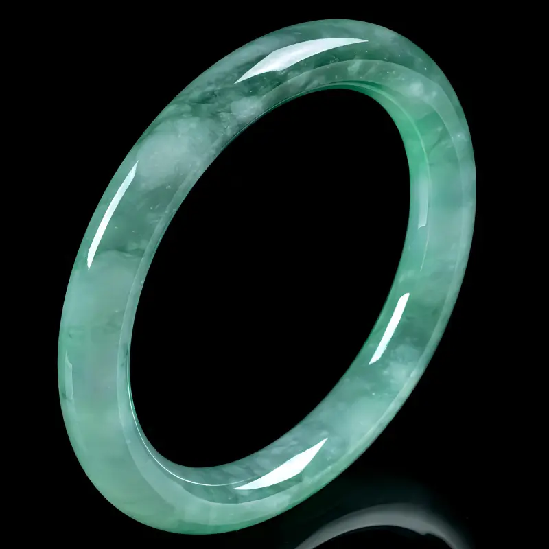 PUPAN Glutinous Jade Jadeite Bangles Women's-2