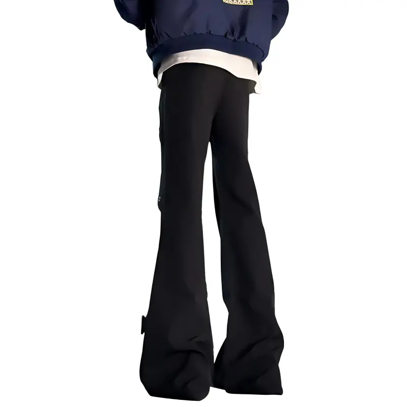 DJ.SPIRIT Casual Pants Unisex Black-1