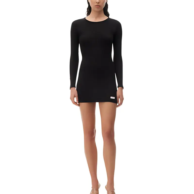Alexander Wang Long Sleeved Dresses Women's Black-1