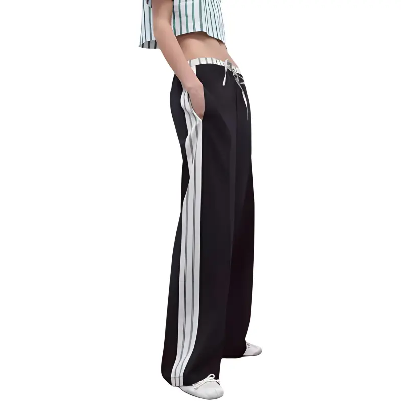 ZARA Casual Pants Women's Deep Sea Blue-5
