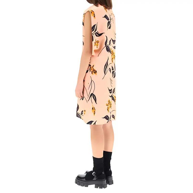 MARNI Short-Sleeved Dresses Women's Yellow-3