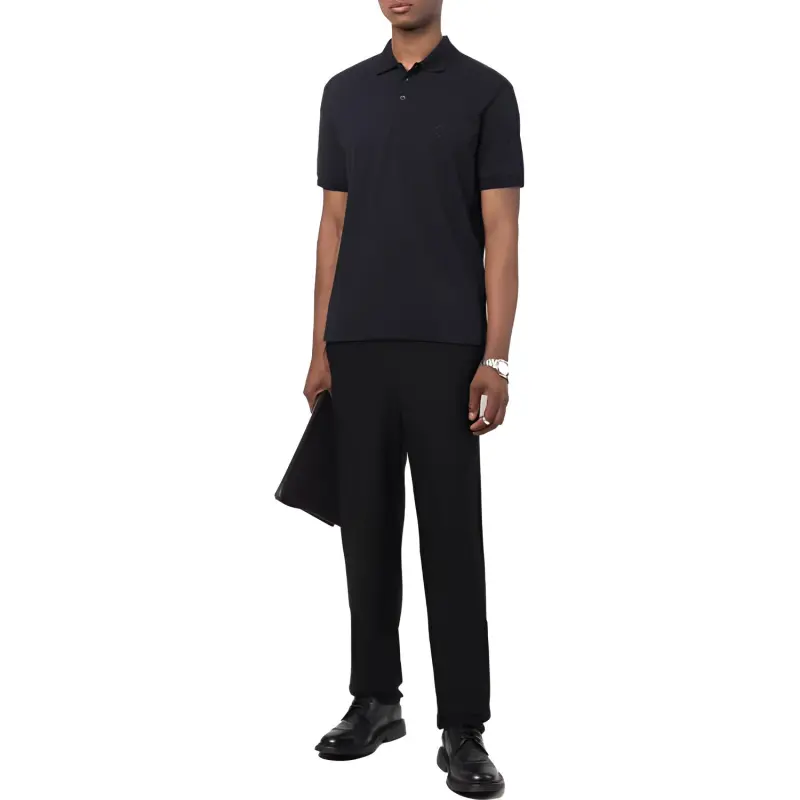 GIORGIO ARMANI Logo embroidered Polo Shirt-1