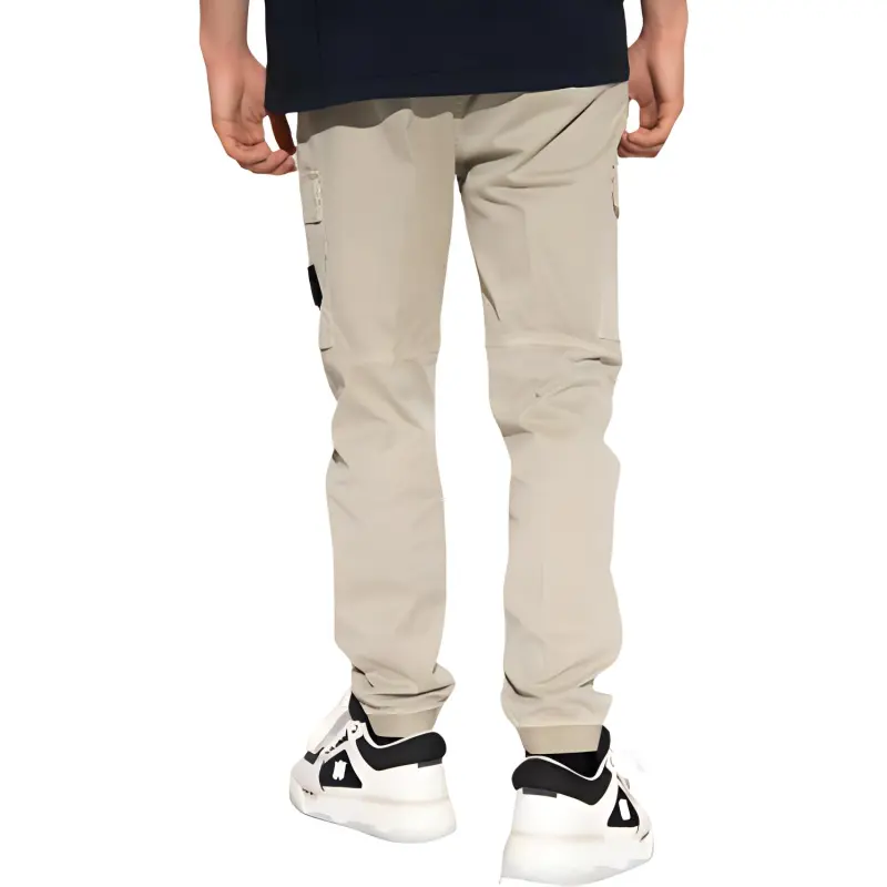 STONE ISLAND Cinched Waistband Trousers-3