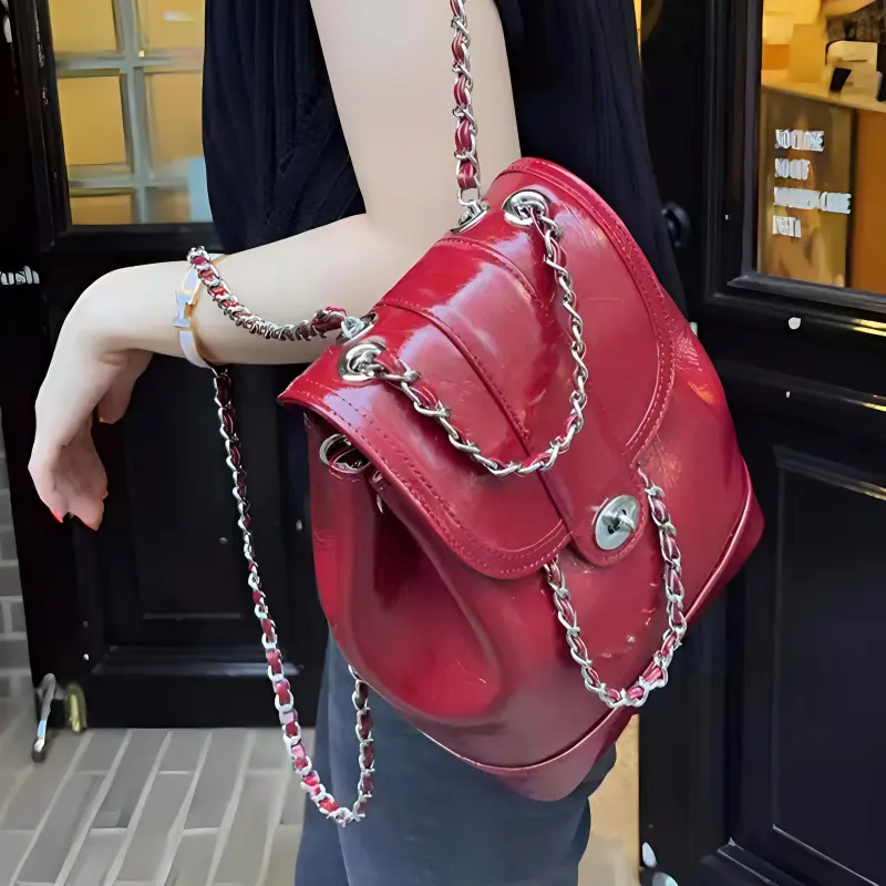 WHEELY BABY+ PU Backpack Women's Multicolor-8