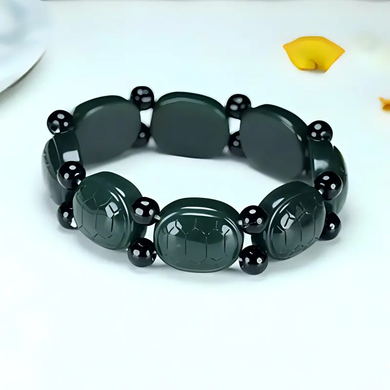 Shujie Hetian Jade Green Jade Men's-2