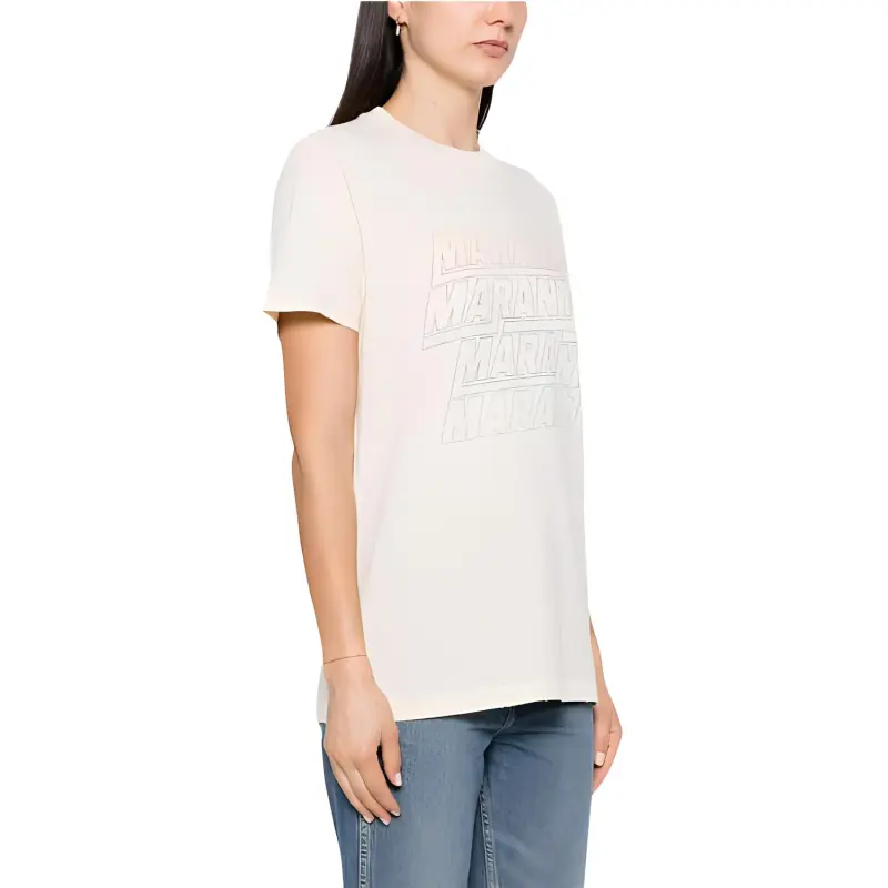 ISABEL MARANT ETOILE Logo Printed Crewneck T Shirt-3