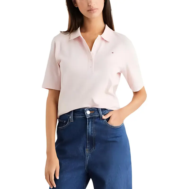 Tommy Hilfiger Polo Shirt Women's Pink-3