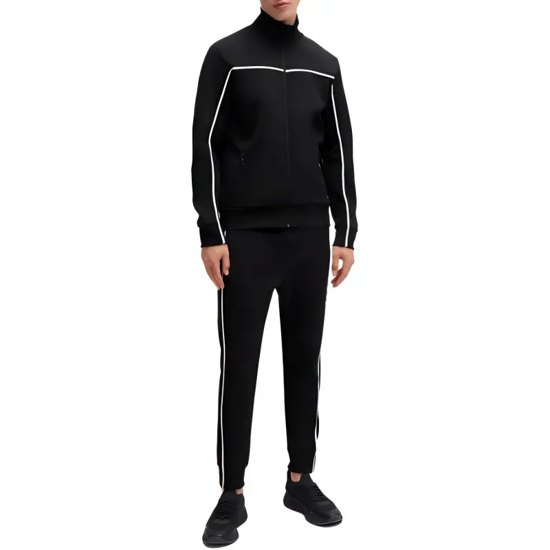 HUGO BOSS Logo Detailed Zip Up Sweatshirt-1