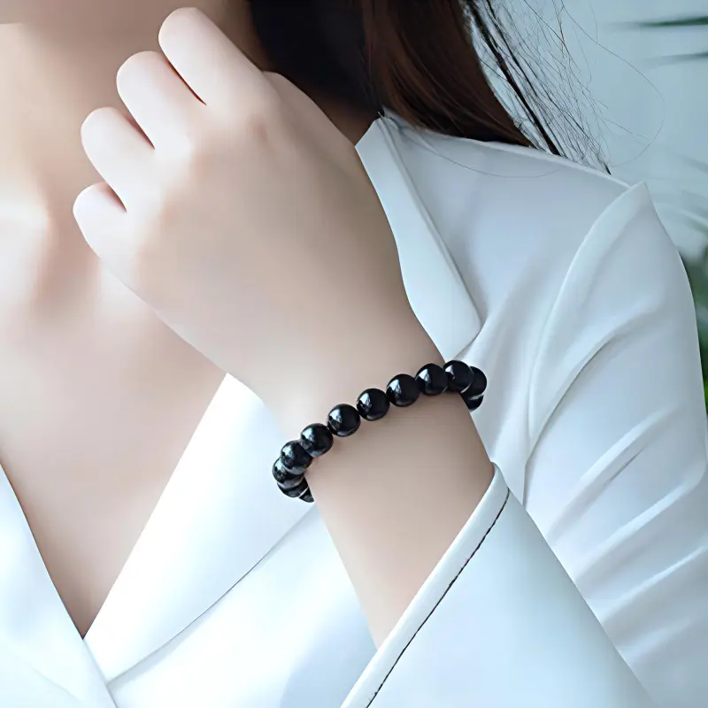 SUNFEEL Obsidian Jade Bracelets Unisex-4