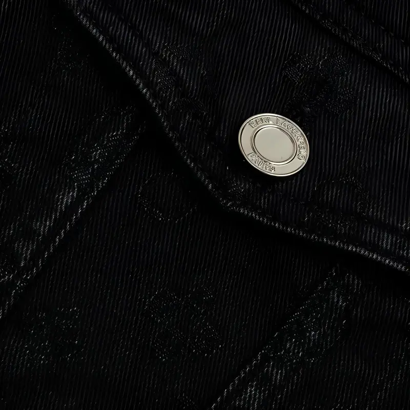 KARL LAGERFELD FW23 Denim Jacket Men's Black-4