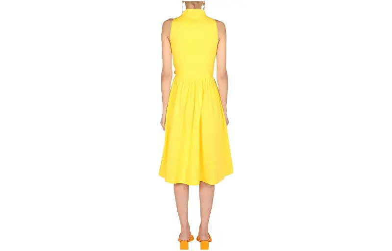 MOSCHINO Sleeveless Dresses Women's Yellow-1