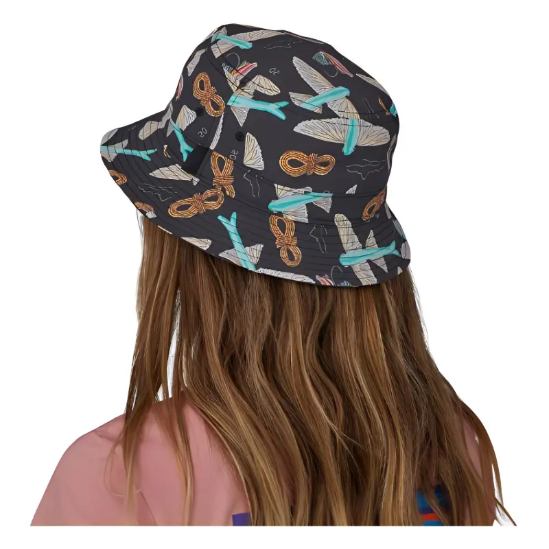 Patagonia Recycled Nylon Bucket Hats Unisex Black-2