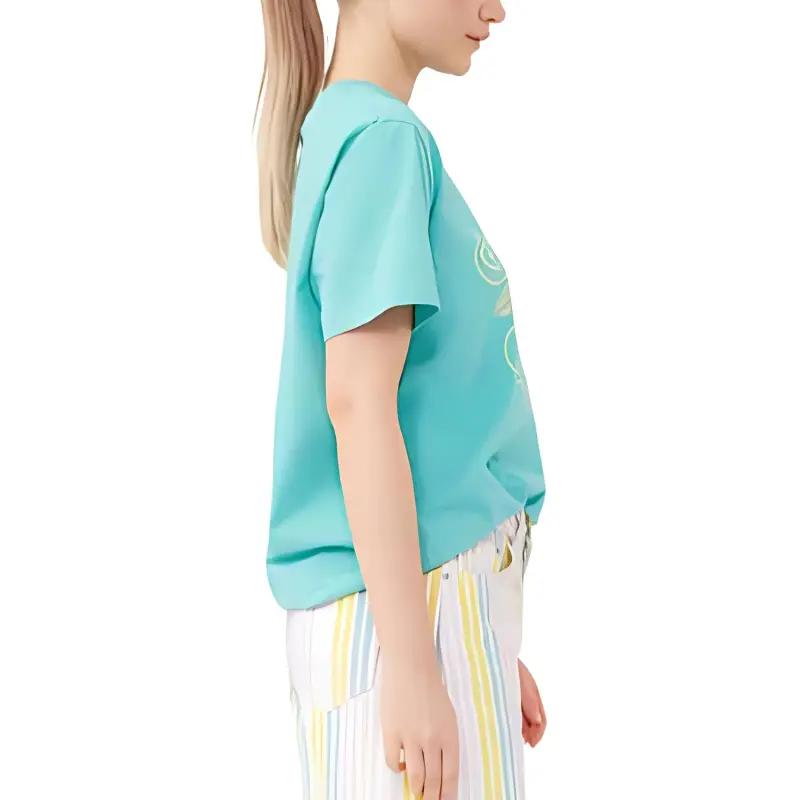 GANNI SS23 Vacation Shop Series T Shirts Women's Lake Blue-3