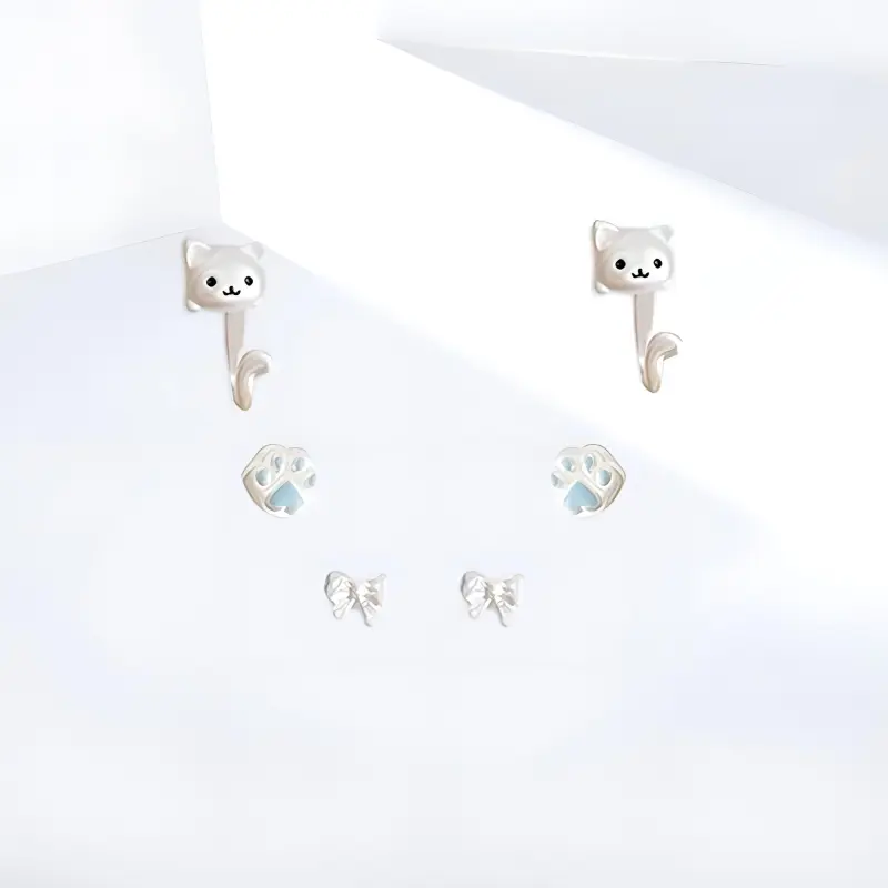 Shiban Alloy Stud Earrings Unisex-2
