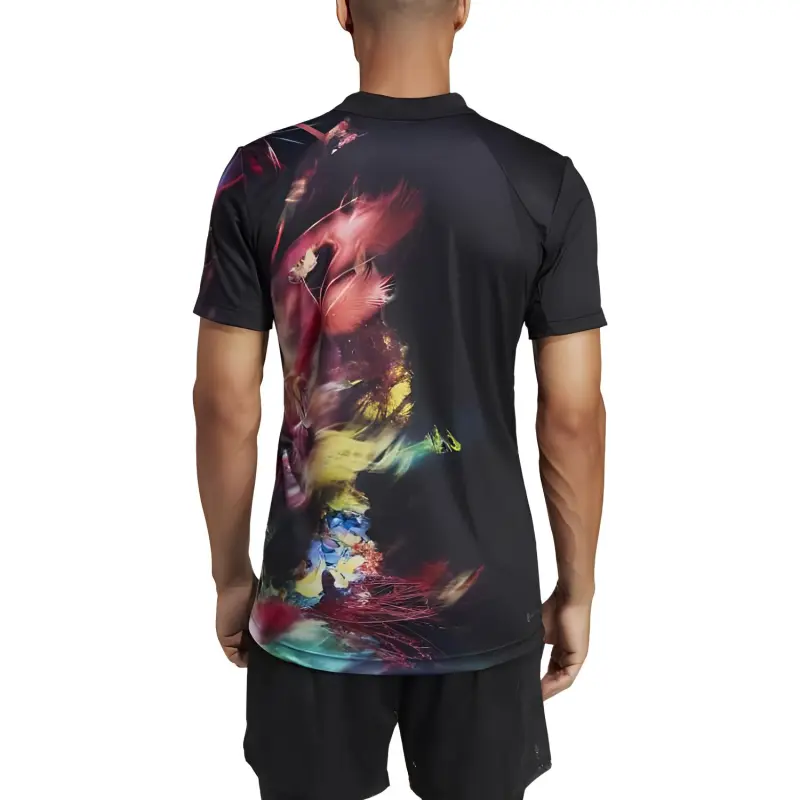 Adidas Polo Shirts Men Black-4