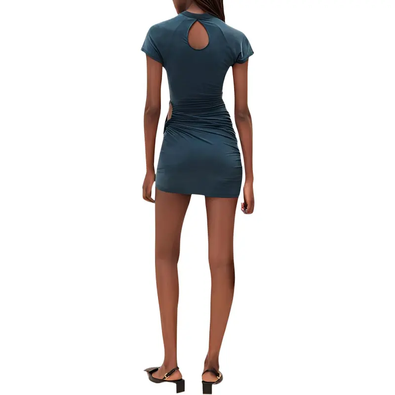 Jacquemus La Robe Espelho Court 'Navy'-2