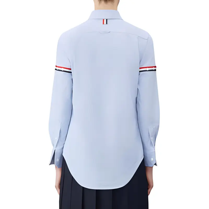 THOM BROWNE Grosgrain Armband Oxford Shirt-4