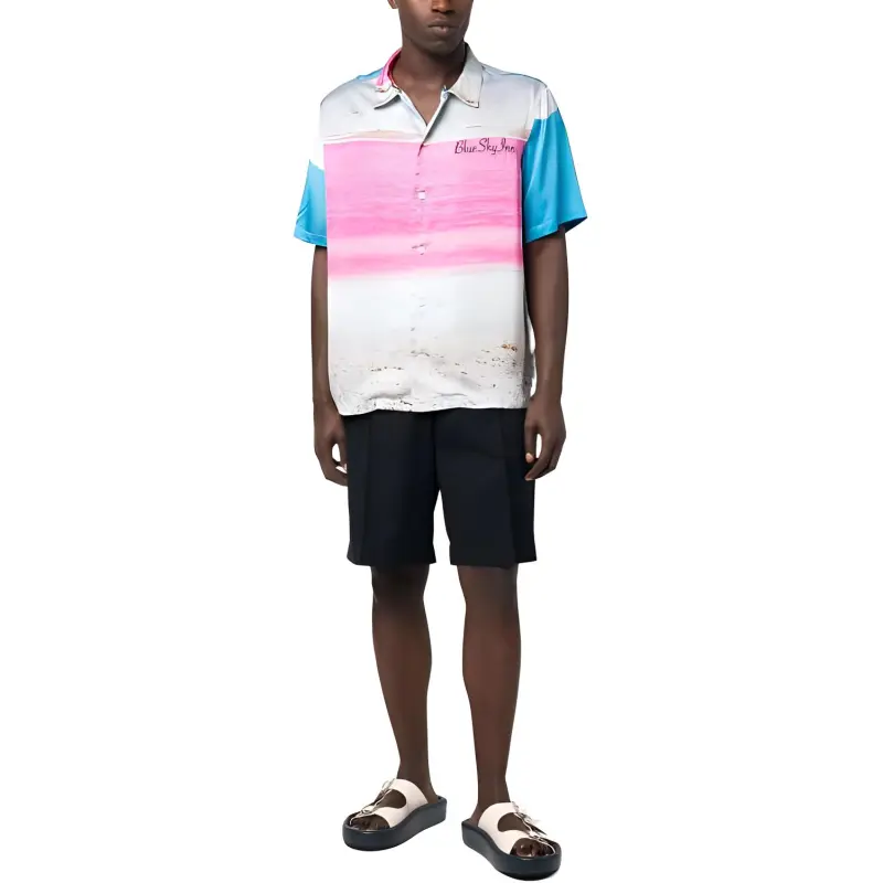 Blue Sky Inn Abstract pattern Short sleeve Shirt-2