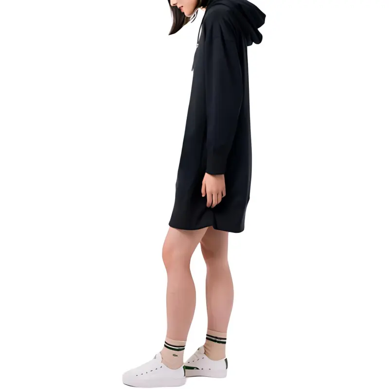 LACOSTE Long Sleeved Dress Women's Black-4