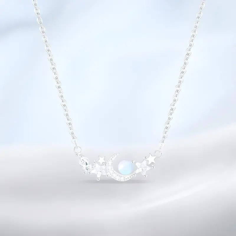 PRETTY DIARY Zircon Necklaces Women's-1