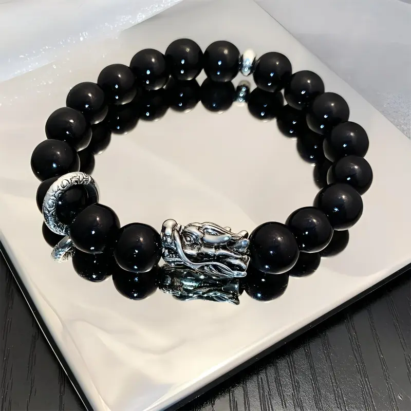 JIAFULAI Ebony Bracelets Unisex-1
