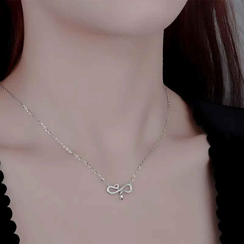 FROMLOVER 925 Sterling Silver Necklaces Women's-4