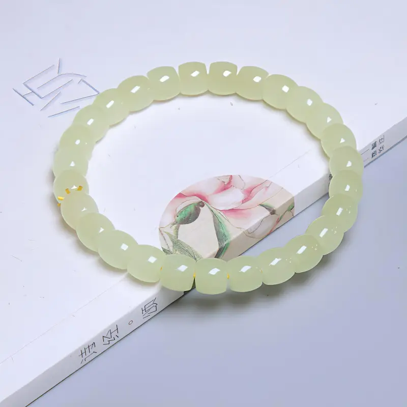 Ingenuity Hetian Jade Bracelets Yellow Jade Unisex-3